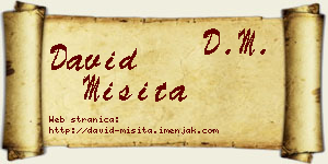 David Misita vizit kartica